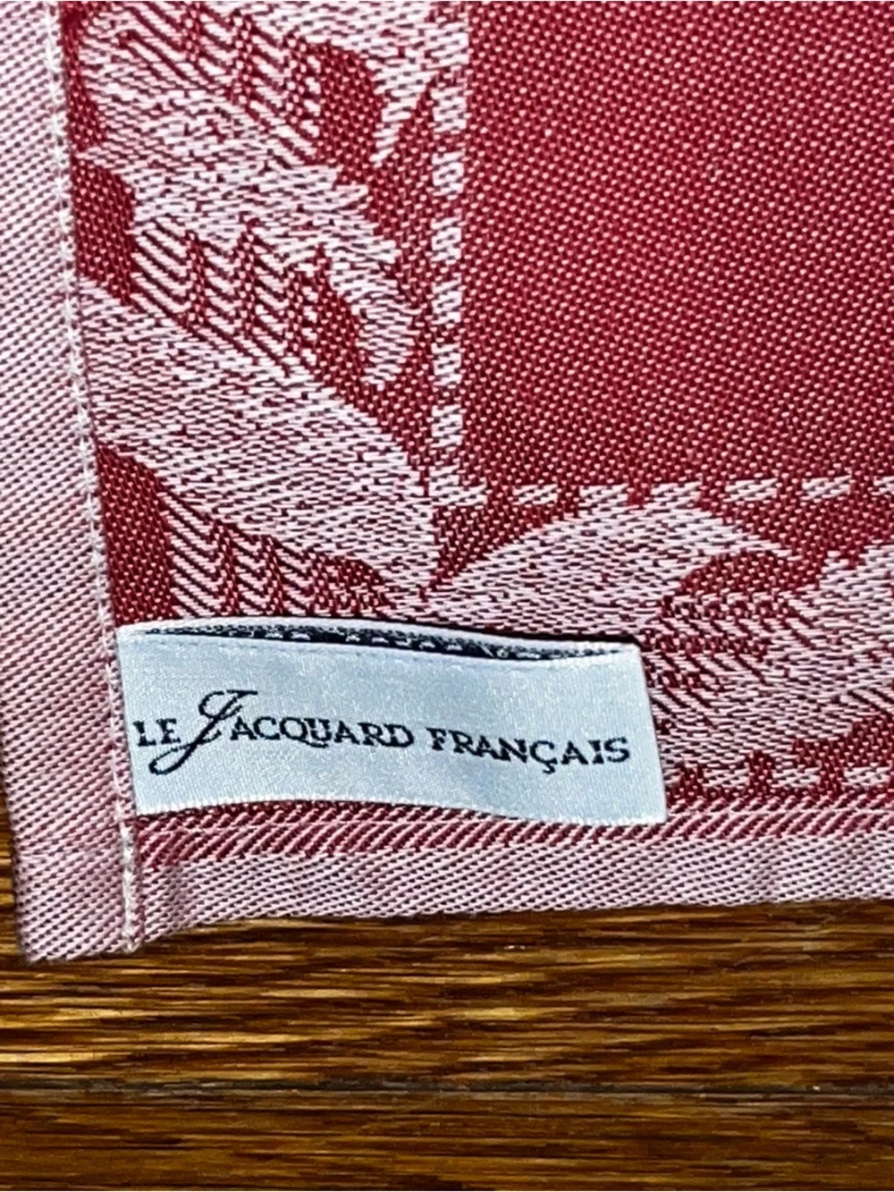 New Le Jacquard Francais Paris Cotton Dish Towel 60 x 80 cm Red Rectangular